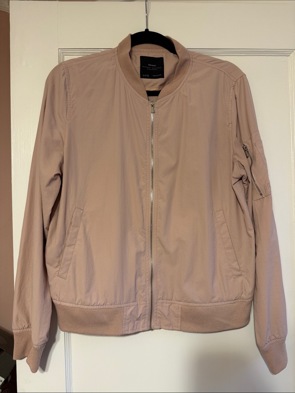 Zara Dusty Pink Bomber Jacket - Picture 1 of 1